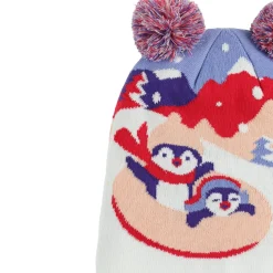 Kids Spyder Girls Penguin Double Pom -