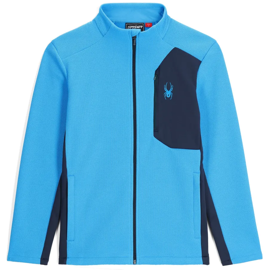 Spyder Mens Bandit Full Zip - Aether Blue