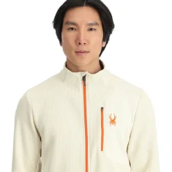 Spyder Mens Bandit Full Zip - Vanilla Latte