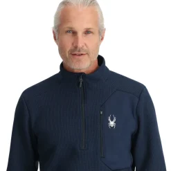 Spyder Mens Bandit Half Zip - True Navy