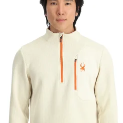 Spyder Mens Bandit Half Zip - Vanilla Latte
