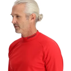 Spyder Mens Castle Mock Crew - Red