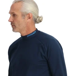 Spyder Mens Castle Mock Crew - True Navy