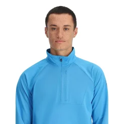 Spyder Mens Gridweb Half Zip - Aether Blue