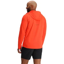 Spyder Mens Gridweb Hoodie - Twisted Orange