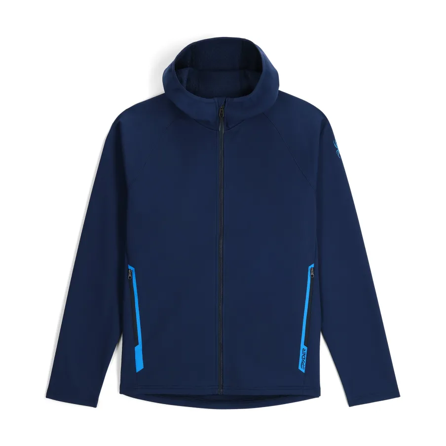 Spyder Mens Gridweb ShellFleece™ Hoodie - True Navy