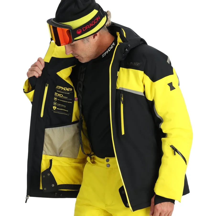 Spyder Mens Leader - Acid Yellow