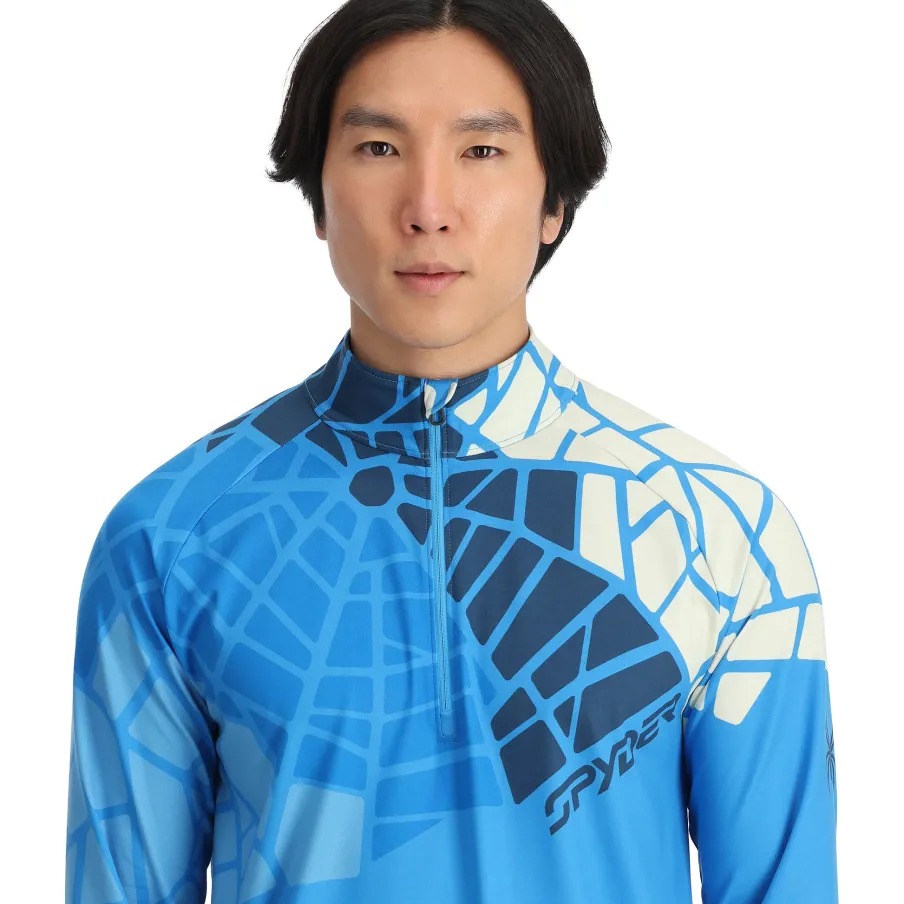 Spyder Mens Legacy Half Zip - Aether Blue