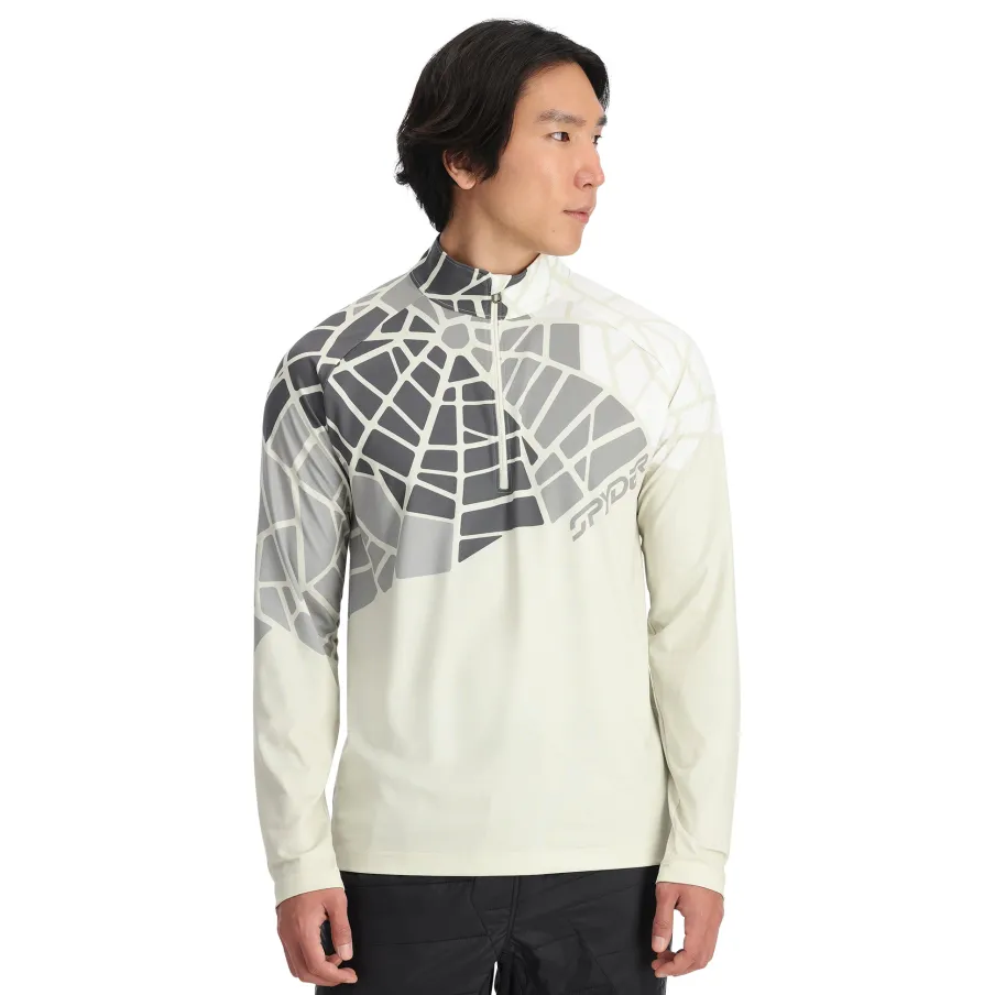 Spyder Mens Legacy Half Zip - Vanilla Latte