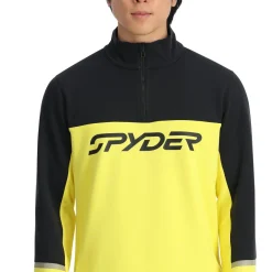 Spyder Mens Speed Fleece Half Zip - Acid Yellow