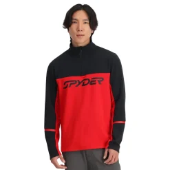 Spyder Mens Speed Fleece Half Zip - Red