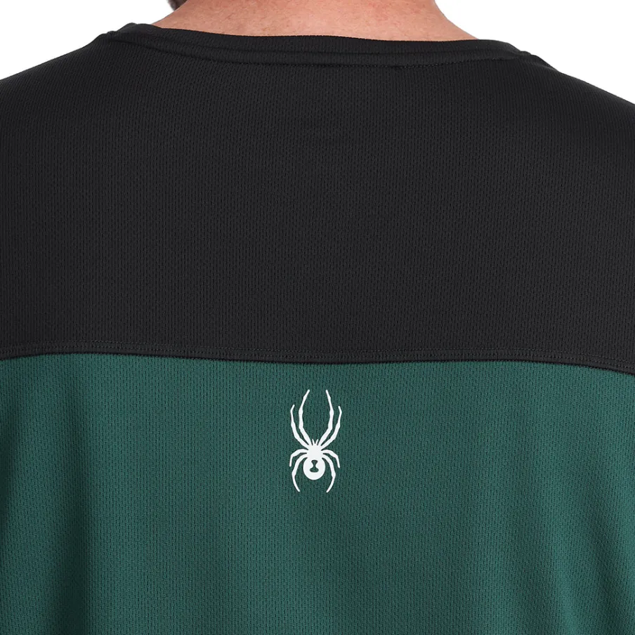 Spyder Mens Stretch Charger Crew - Cypress Green