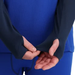 Spyder Mens Stretch Charger Hoodie - Electric Blue