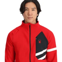 Spyder Mens Wengen Bandit Full Zip - Red