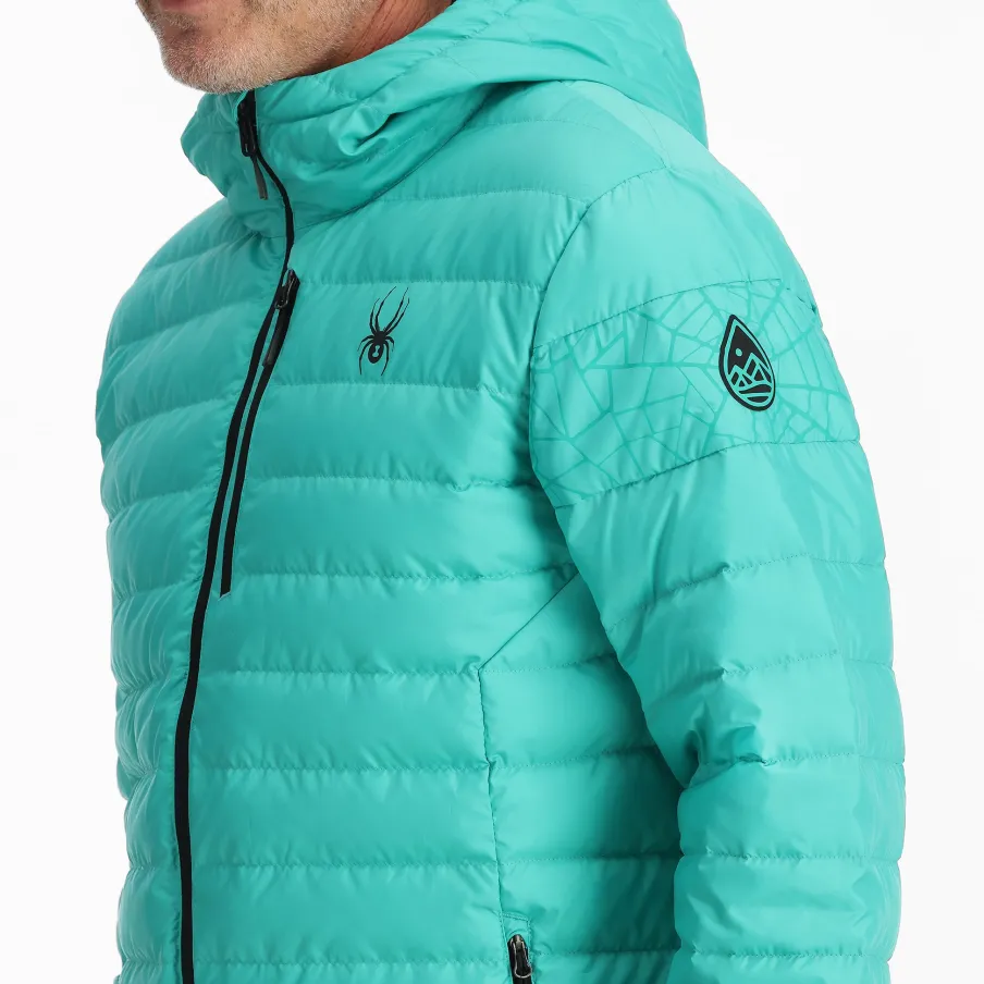 Spyder Mens Zenith Hooded - Teal Green