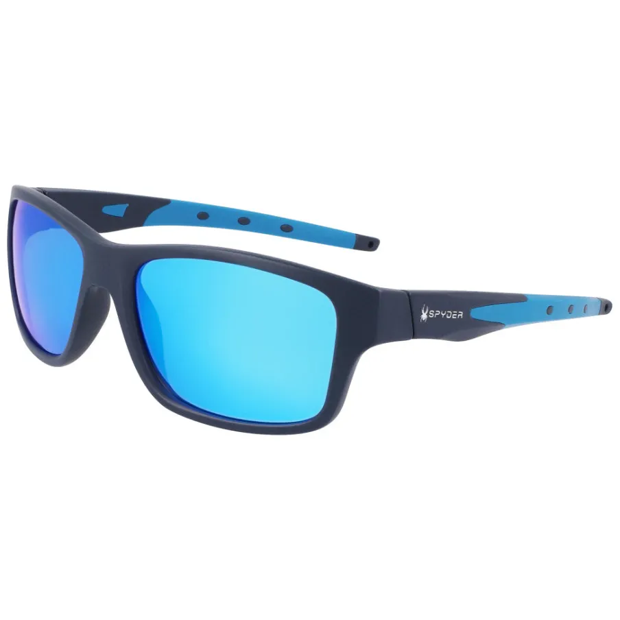 Women Spyder Rectangular Wrap Sunglasses -