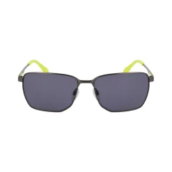 Women Spyder Retro Metal Square Sunglasses -