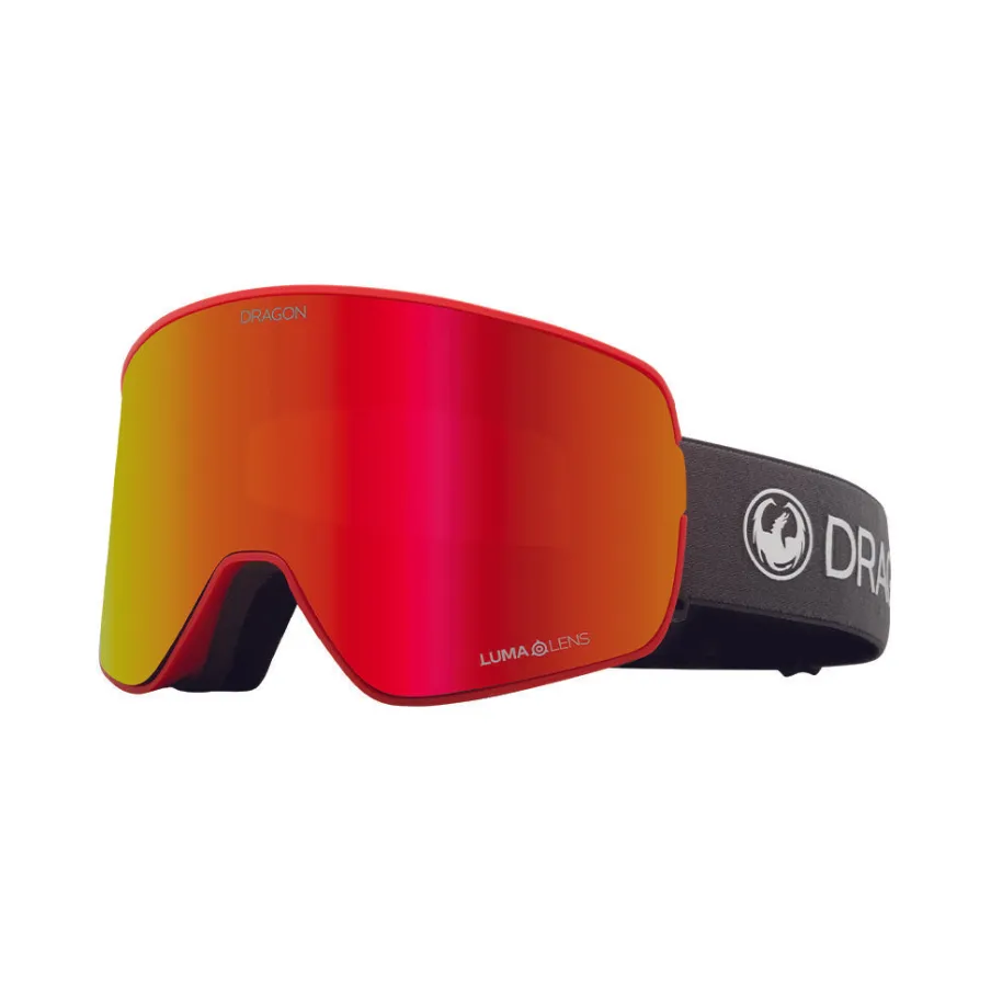 Women Spyder NFX2 Goggles + Bonus Lens - Volcano/Red Ion and Light Rose