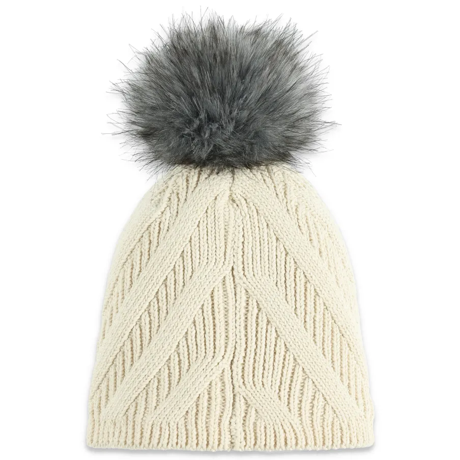 Women Spyder Womens Royal Pom - Vanilla Latte