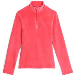 Women Spyder Womens Shimmer Bug Half Zip - Prism Pink