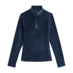 Women Spyder Womens Shimmer Bug Half Zip - True Navy