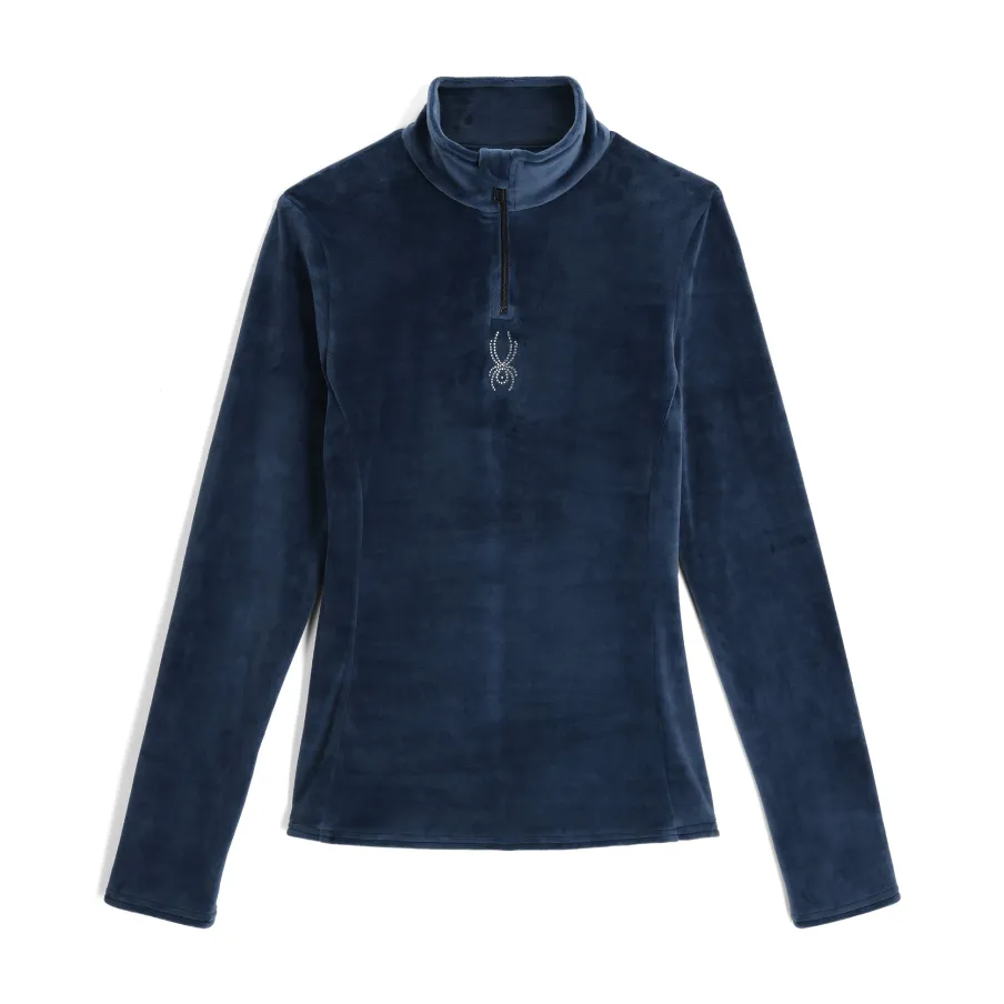 Women Spyder Womens Shimmer Bug Half Zip - True Navy