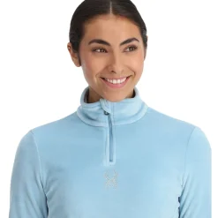 Women Spyder Womens Shimmer Bug Half Zip - Blue Drift