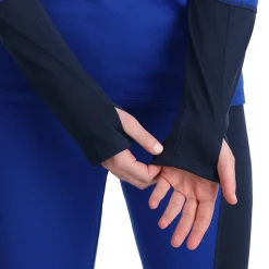 Women Spyder Womens Stretch Charger Crew - Electric Blue