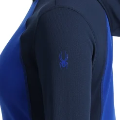 Women Spyder Womens Stretch Charger Hoodie - Electric Blue