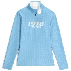 Women Spyder Womens Vivid Half Zip - Blue Drift